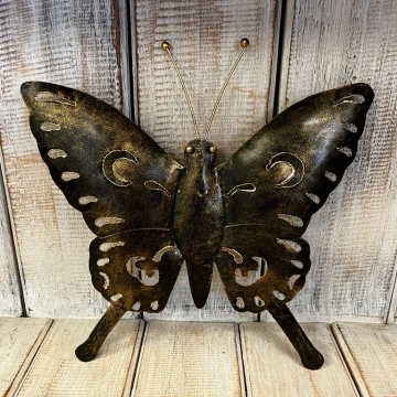 Kovový motýlek k zavěšení-velký