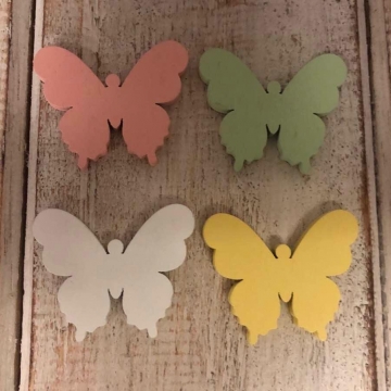 Dřevěný motýlek - 4 barvy