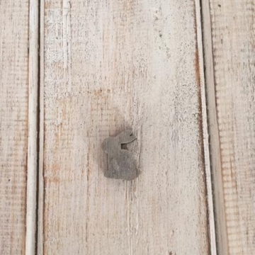 Dřevěný zajíček malý- šedý