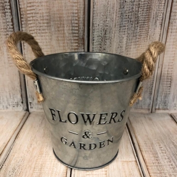 Květináč Flowers garden č.1 stříbrný