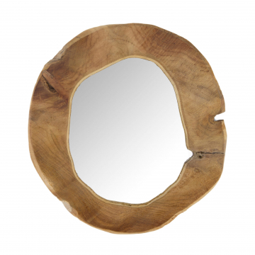 Zrcadlo z teakového dřeva - natur